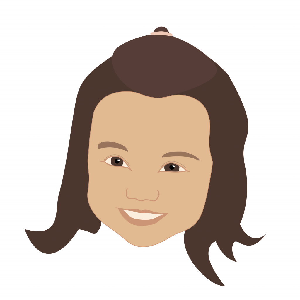 Niedliches Kindergesicht – Illustration für das Mamila Café in Bretzfeld – gezeichnet von juleclear