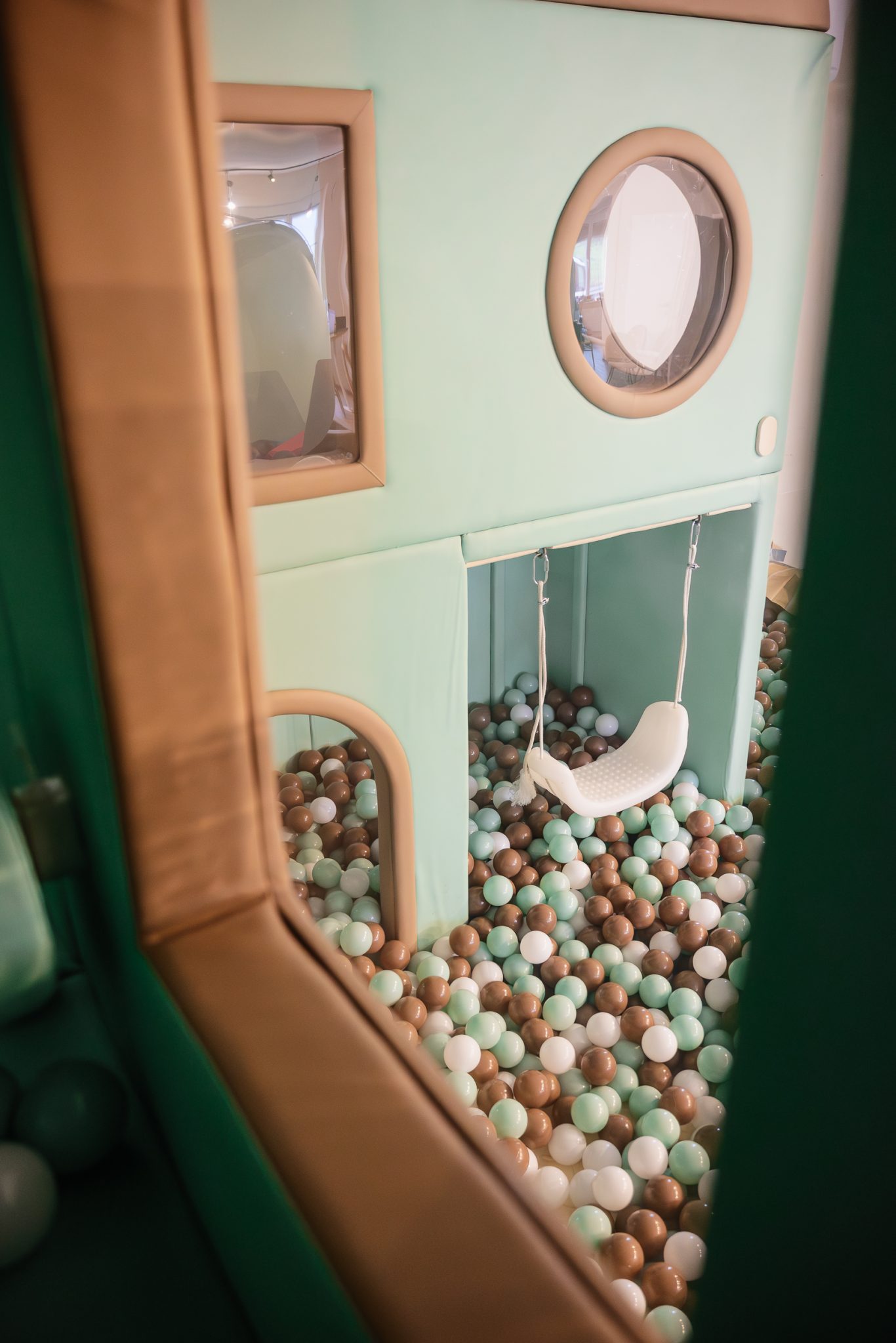 Ein Teil des Indoor-Spielplatzes vom mamila kidscafé in Bretzfeld-Schwabbach